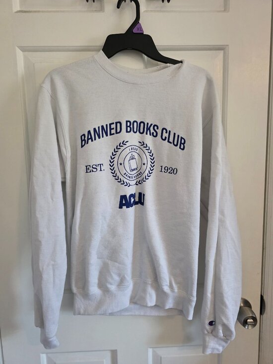 Ucla Other - Size small Banned Book Club White Sweatshirt ACLU Womens/Mens